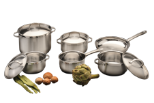 stainless steel cookware set